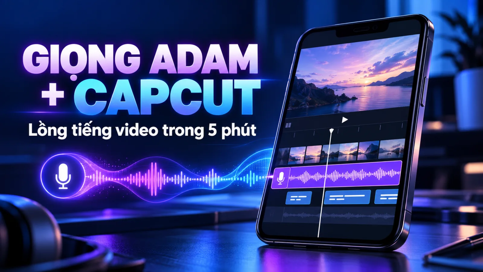 Giọng Adam CapCut: cách lồng giọng Adam vào video CapCut trong 5 phút